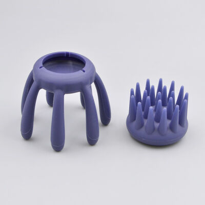 Custom Silicone Head Massager Shampoo Scalp Massager Brush Shampoo Brush Shower Cleanser